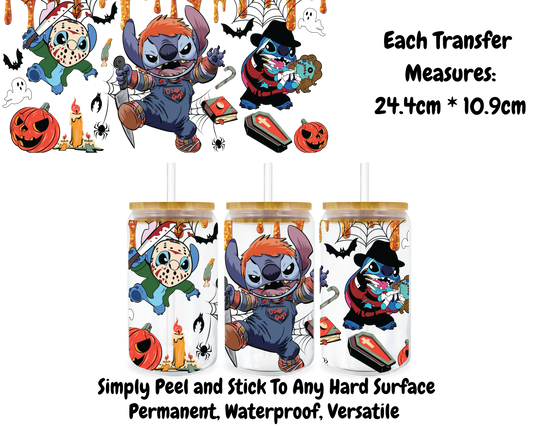 Stitch Halloween - 16oz UV DTF Transfer
