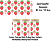 Strawberries- 16oz UV DTF Transfer