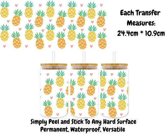 Pineapples - 16oz UV DTF Transfer