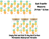 Pineapples - 16oz UV DTF Transfer