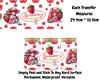 Strawberry Shortcake - 16oz UV DTF Transfer
