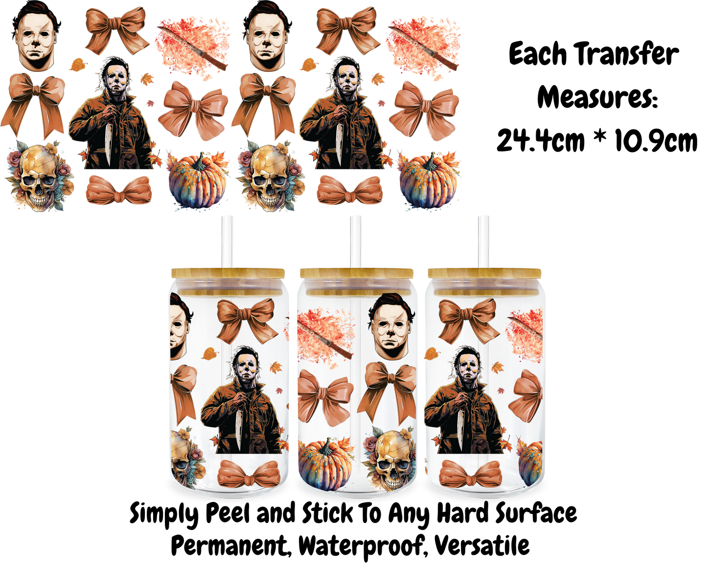Myers Halloween - 16oz UV DTF Transfer