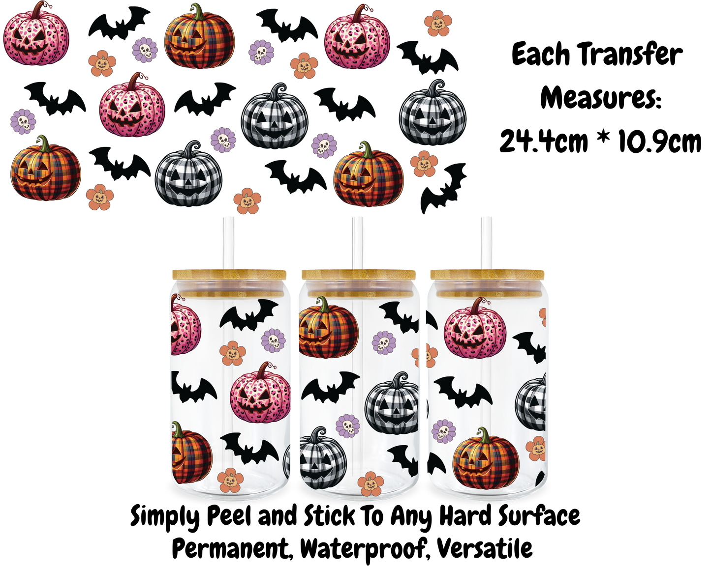 Pumpkins - 16oz UV DTF Transfer