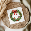 2 Robins In Christmas Wreath UVDTF Transfer