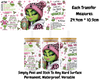 Grinch Girl Face - 16oz UV DTF Transfer