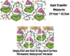 Pink Grinch Face With Lights - 16oz UV DTF Transfer