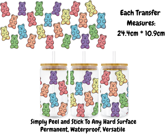 Gummy Bears - 16oz UV DTF Transfer
