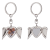 Metal Sublimation Heart/Wing Keychain