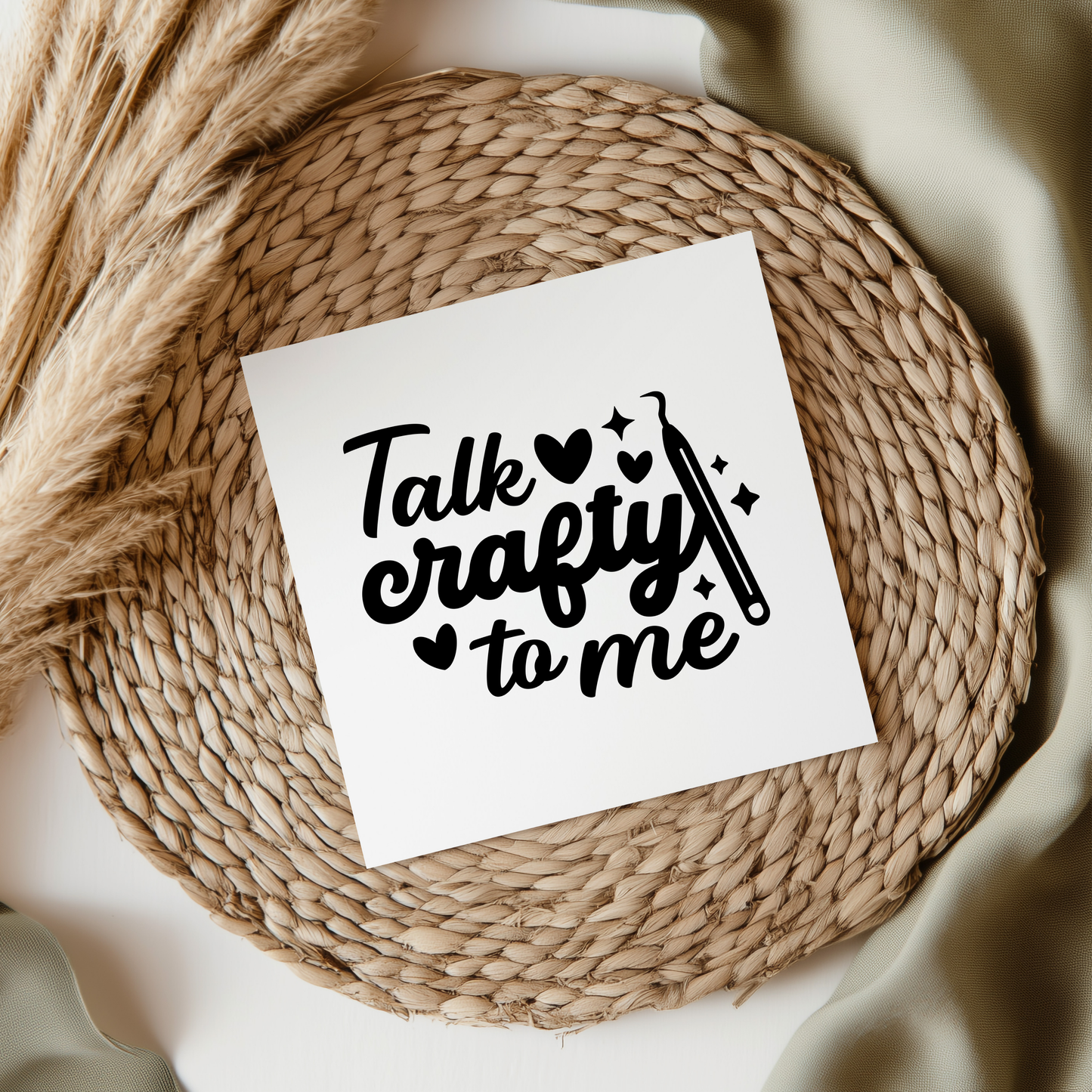 Talk Crafty To Me UVDTF Transfer