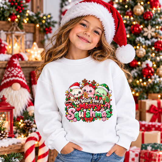 We Wish You A Merry Squishmas (pink)  DTF Transfer