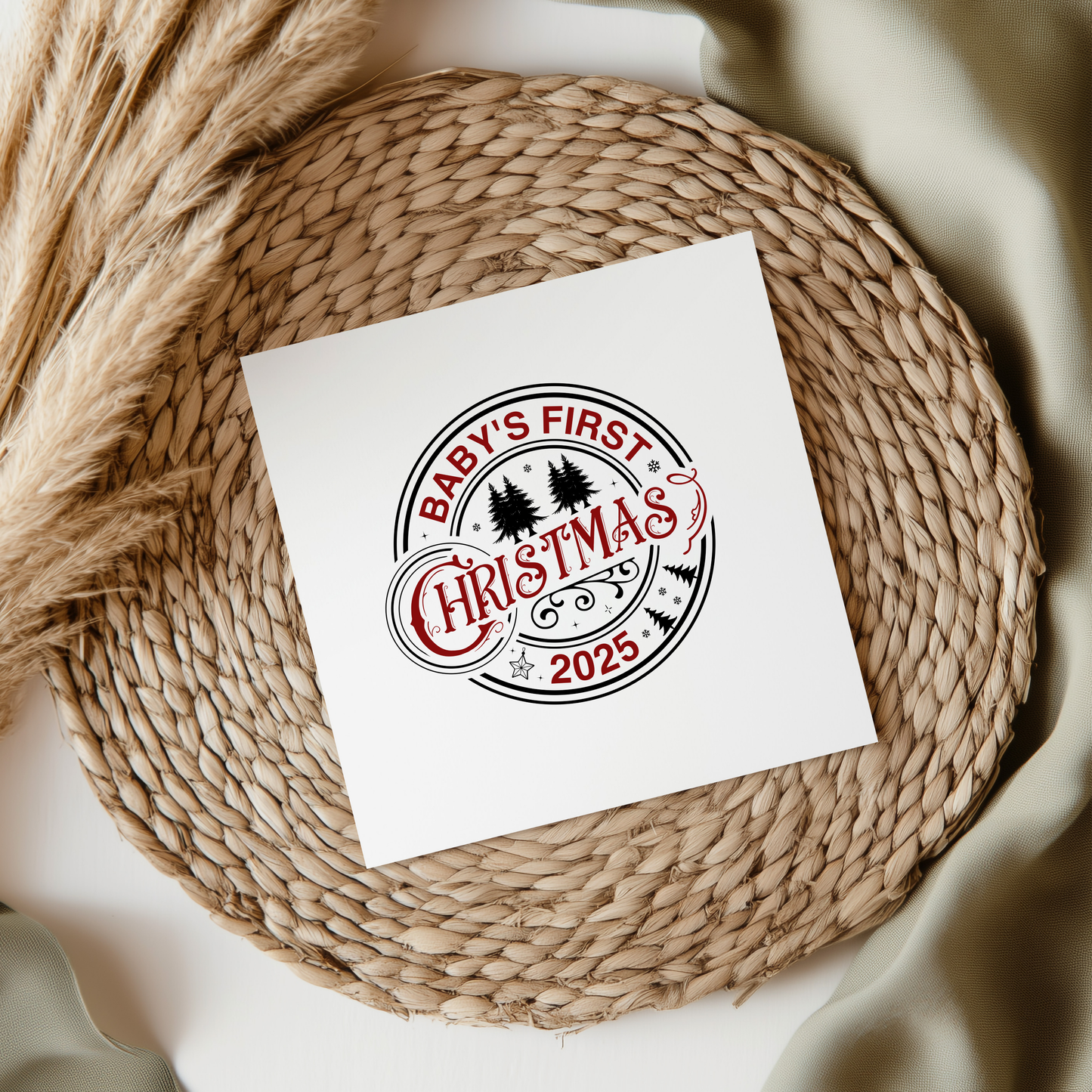 Baby's First Christmas 2025 UVDTF Transfer