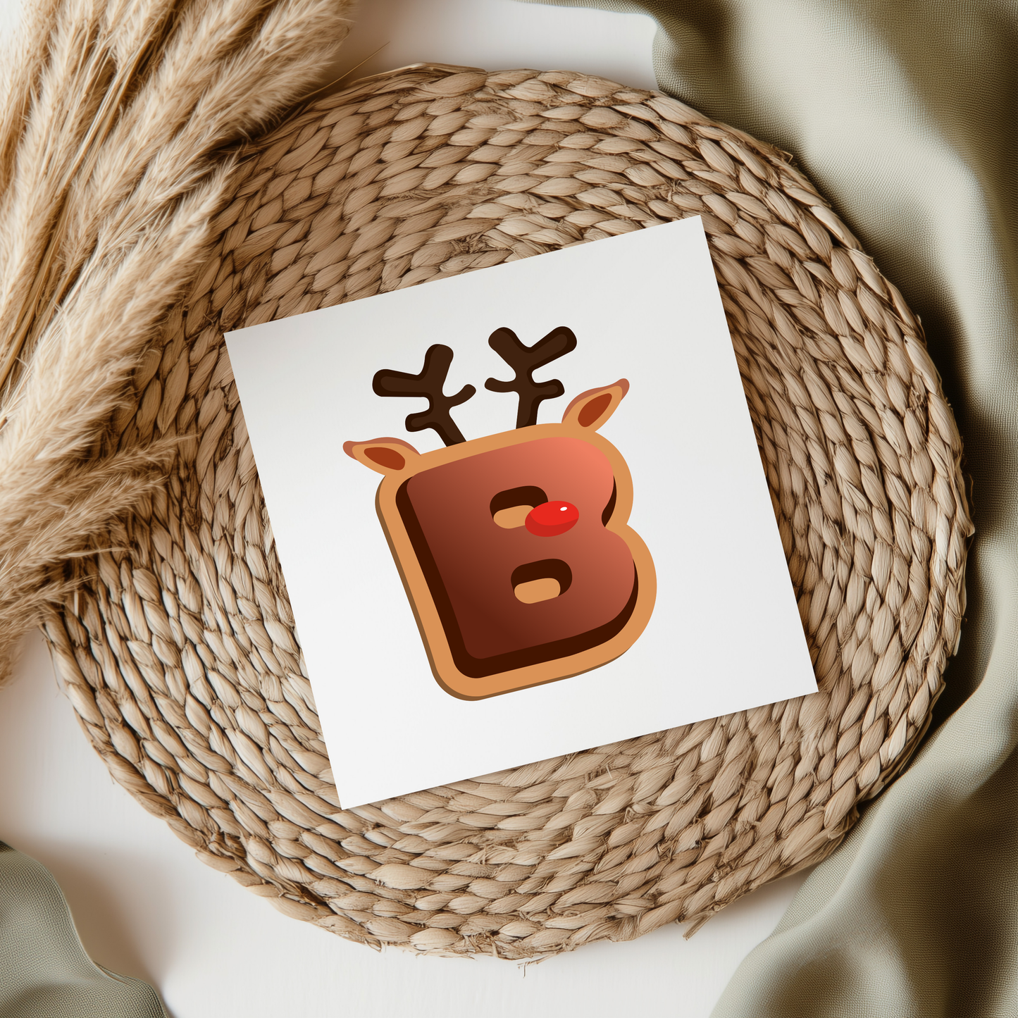 Reindeer Christmas Letters UVDTF Transfer