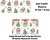 Santa Faces & Trees - 16oz UV DTF Transfer