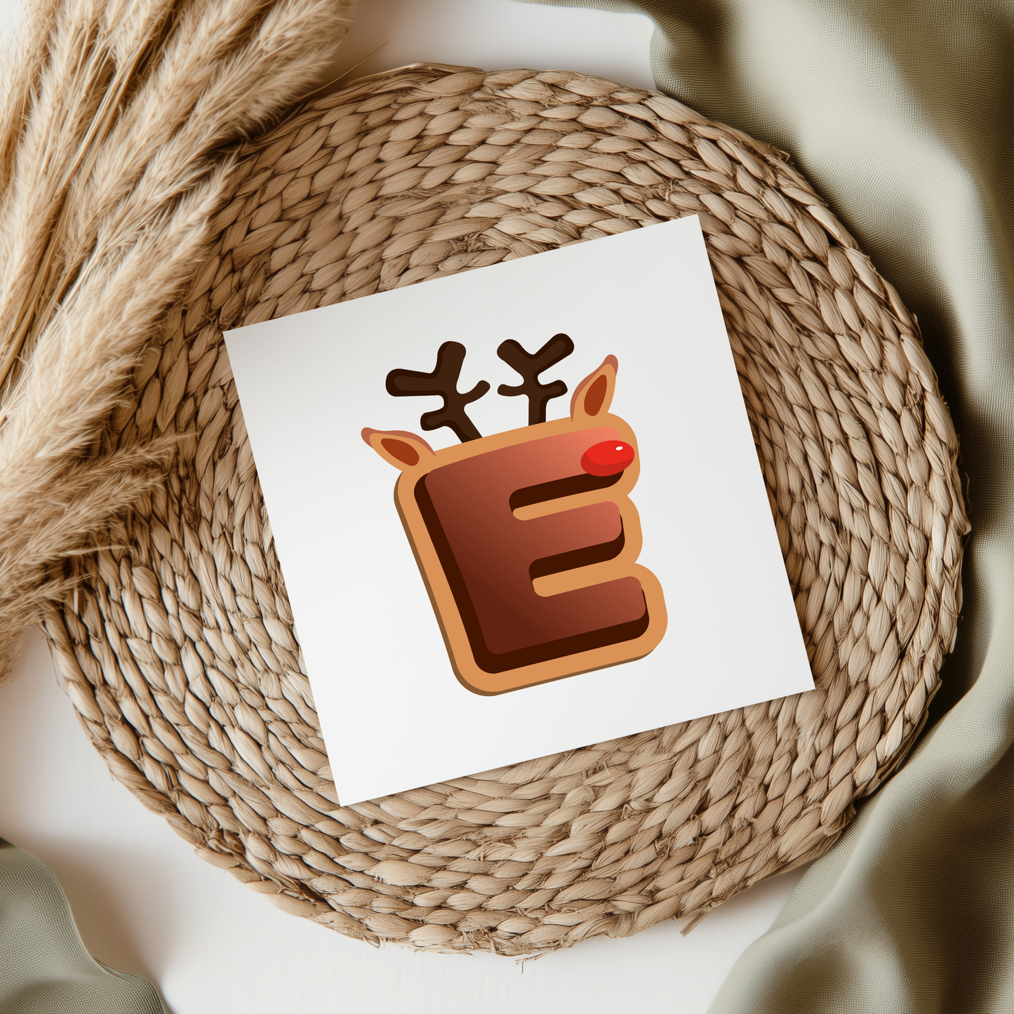 Reindeer Christmas Letters UVDTF Transfer