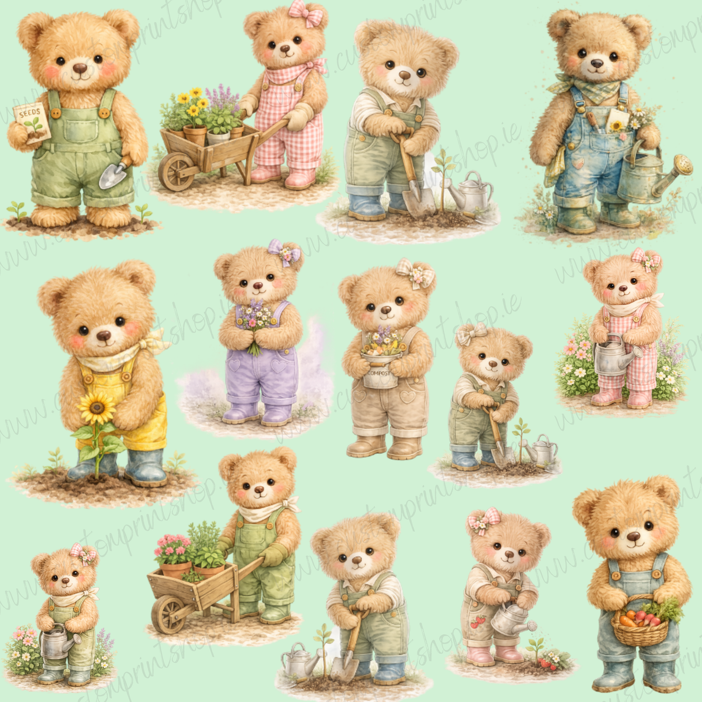 DIGITAL FILE - Garden Bears