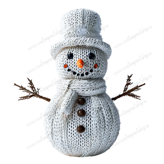 DIGITAL FILE - Knitted Effect Snowman