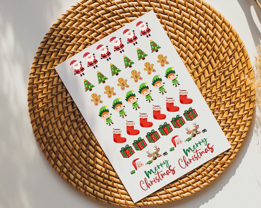 Christmas Minis UVDTF Sheet