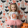 Whimsical patchwork-style pumpkin DTF Transfer