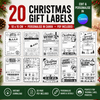 DIGITAL FILE - 21 Christmas Gift Labels | Canva Templates + PDF Download
