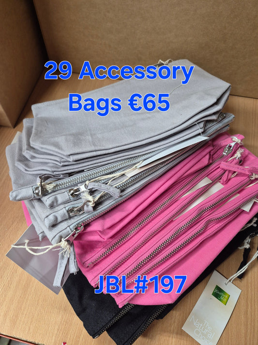Joblot - 29 Westford Mill Canvas Zipper Bags (JBL#197)