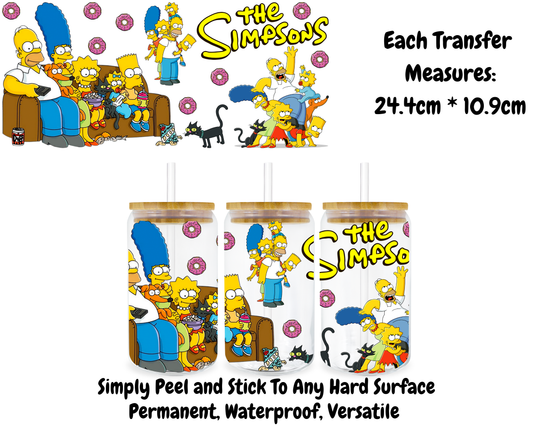 The Simpsons - 16oz UVDTF Transfer