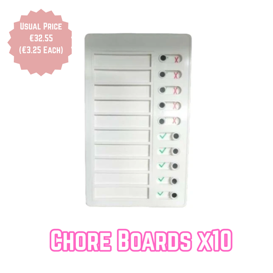 Chore Board Blanks x10