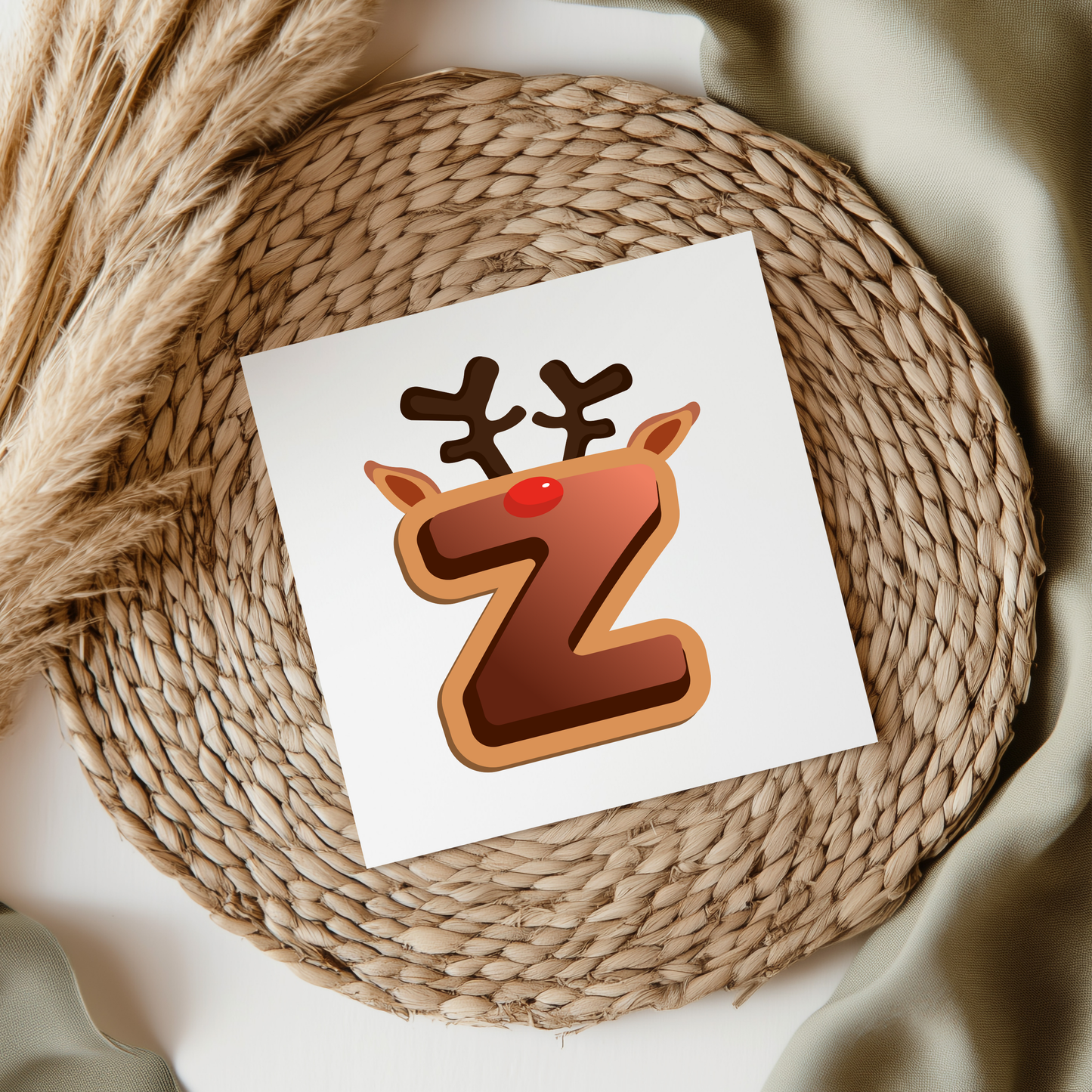 Reindeer Christmas Letters UVDTF Transfer