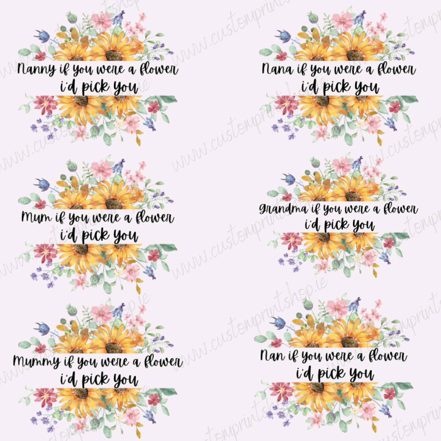 DIGITAL FILE - Bundle of 50 Mothers Day PNG's