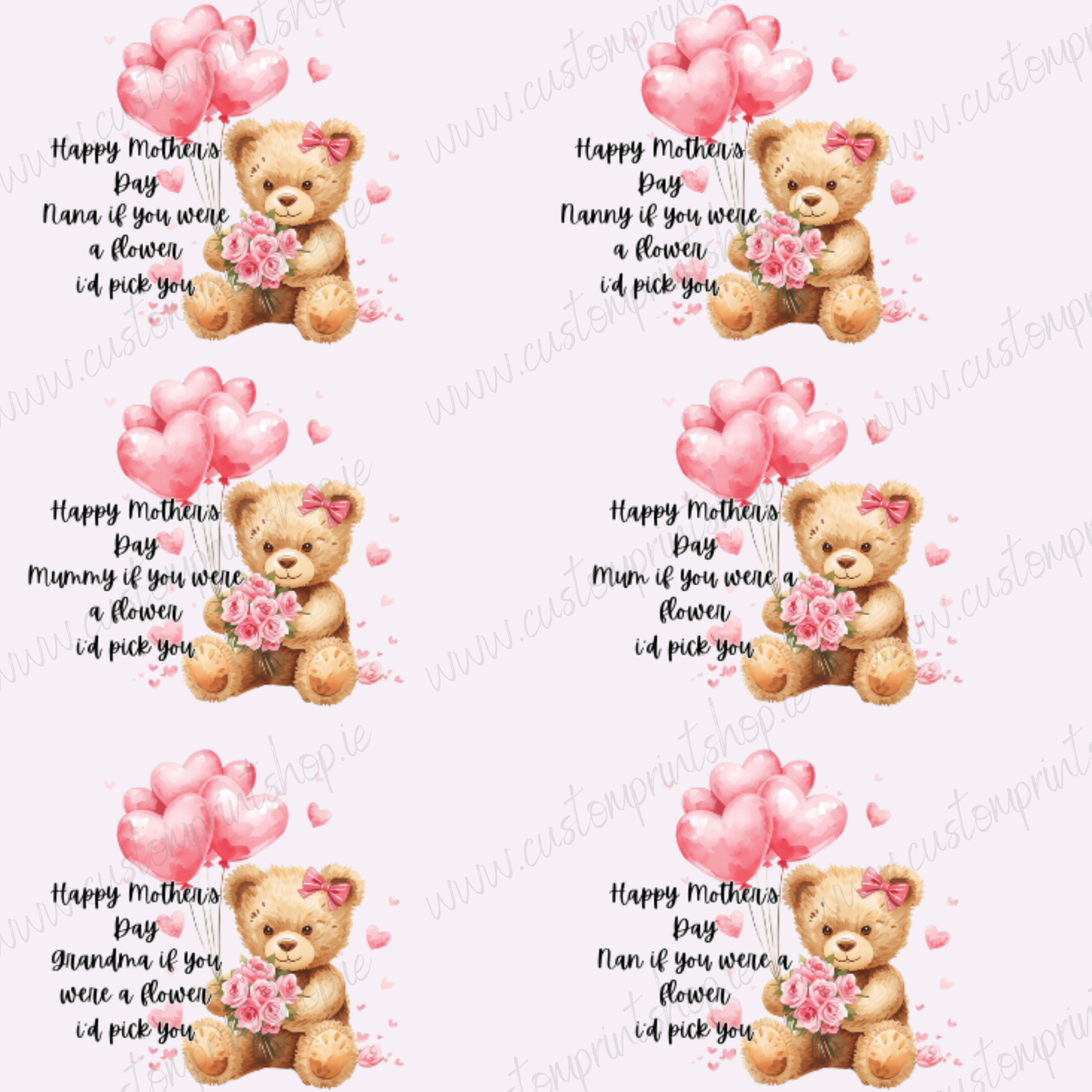 DIGITAL FILE - Bundle of 50 Mothers Day PNG's