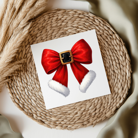 Christmas Bow Style 4 UVDTF Transfer