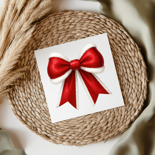 Christmas Bow Style 3 UVDTF Transfer
