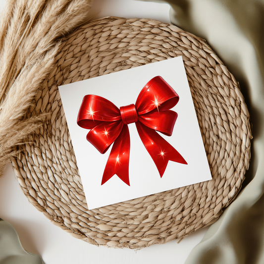 Christmas Bow Style 1 UVDTF Transfer