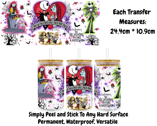 The Nightmare Before Christmas - 16oz UVDTF Transfer