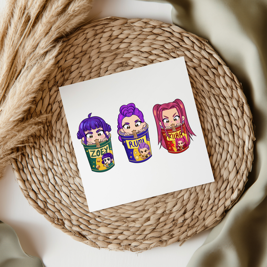 KPop Ramen UVDTF Transfer