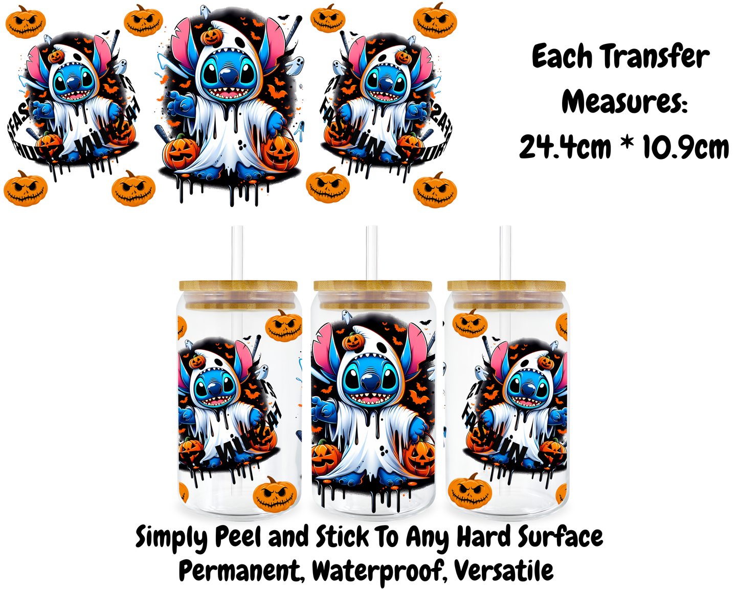 Halloween Stitch - 16oz UVDTF Transfer