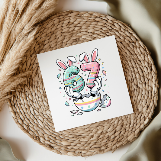 Easter 6-7 UVDTF Transfer