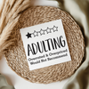 Adulting One Star UV DTF Transfer