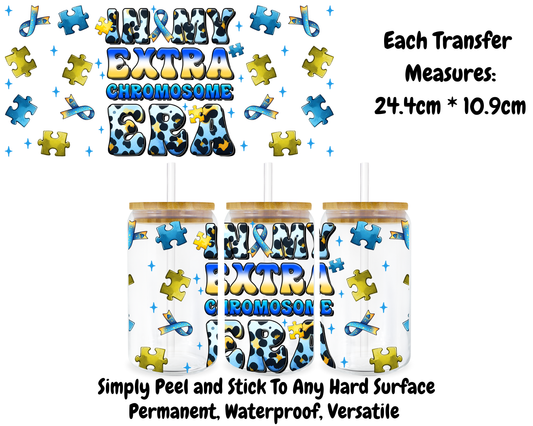 In My Extra Chromosome Era - 16oz UV DTF Transfer