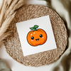 Smiley Face Pumpkin UV DTF Decal