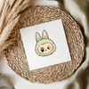 Fluffy Monster Face UV DTF Transfer