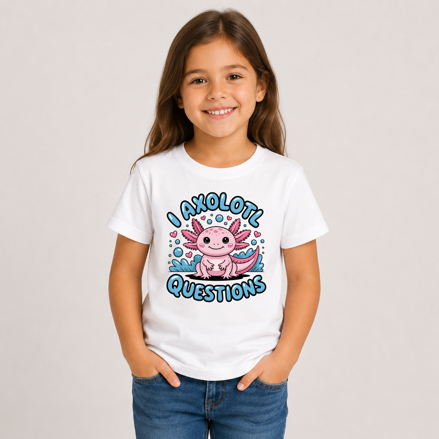I Axolotl Questions Pink DTF Transfer