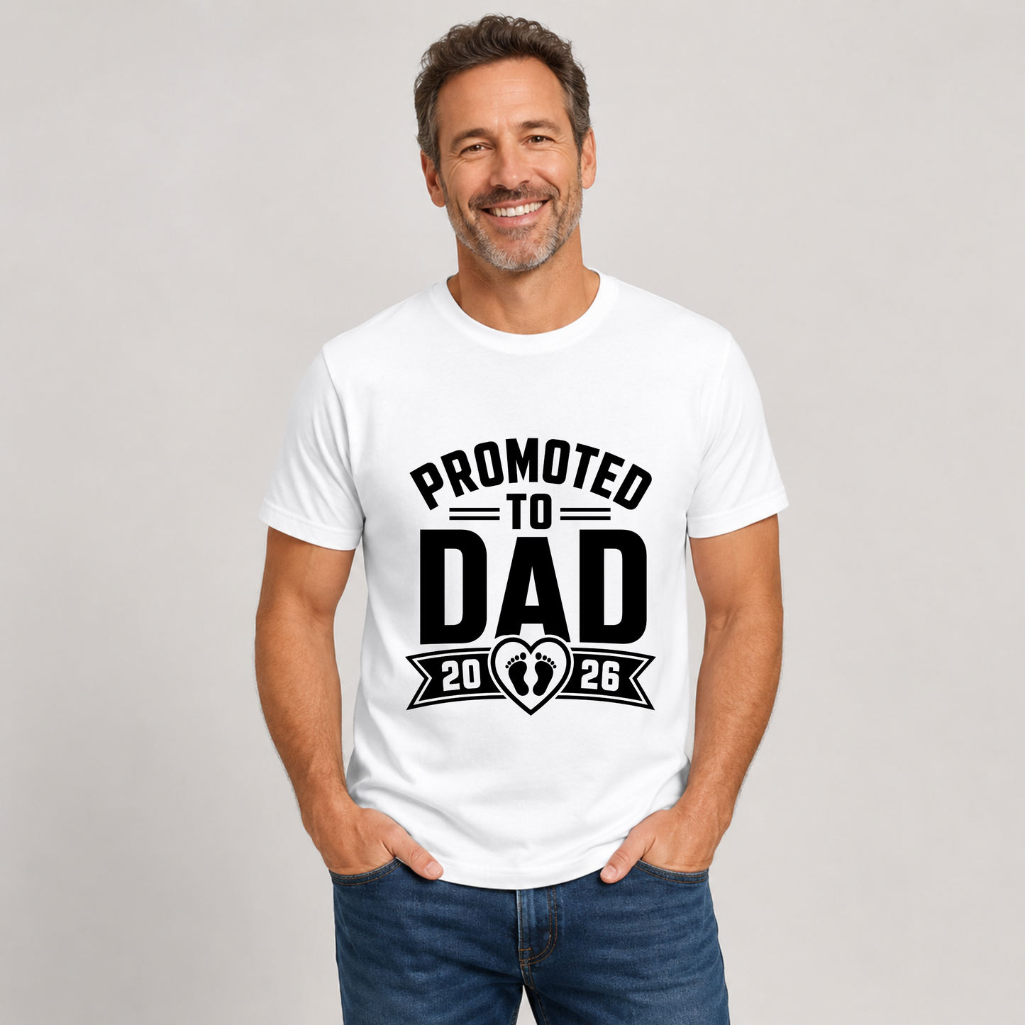 Promoted to Dad 2026 DTF Transfer