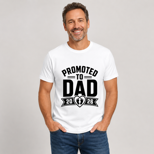 Promoted to Dad 2026 DTF Transfer