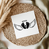 Baby Footprints Angel Wings UVDTF Transfer