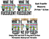 What The Fucculent - 16oz UV DTF Transfer