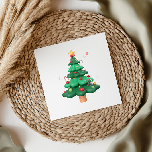 Christmas Tree UVDTF Transfer