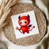 Knitted Style Devil UV DTF Decal
