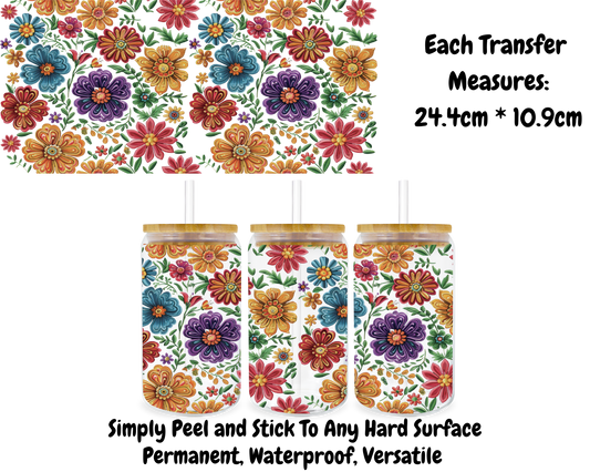 Flowers - 16oz UV DTF Transfer