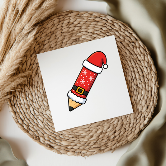Christmas Pencil UVDTF Transfer