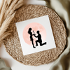 Couple Moon Background UVDTF Transfer